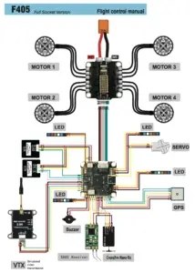 DAKEFPV F405 Flight Controller & 8S 70A 4-in-1 ESC Stack Dual Cam Switching(Mission Planner/Betaflight/Inav)